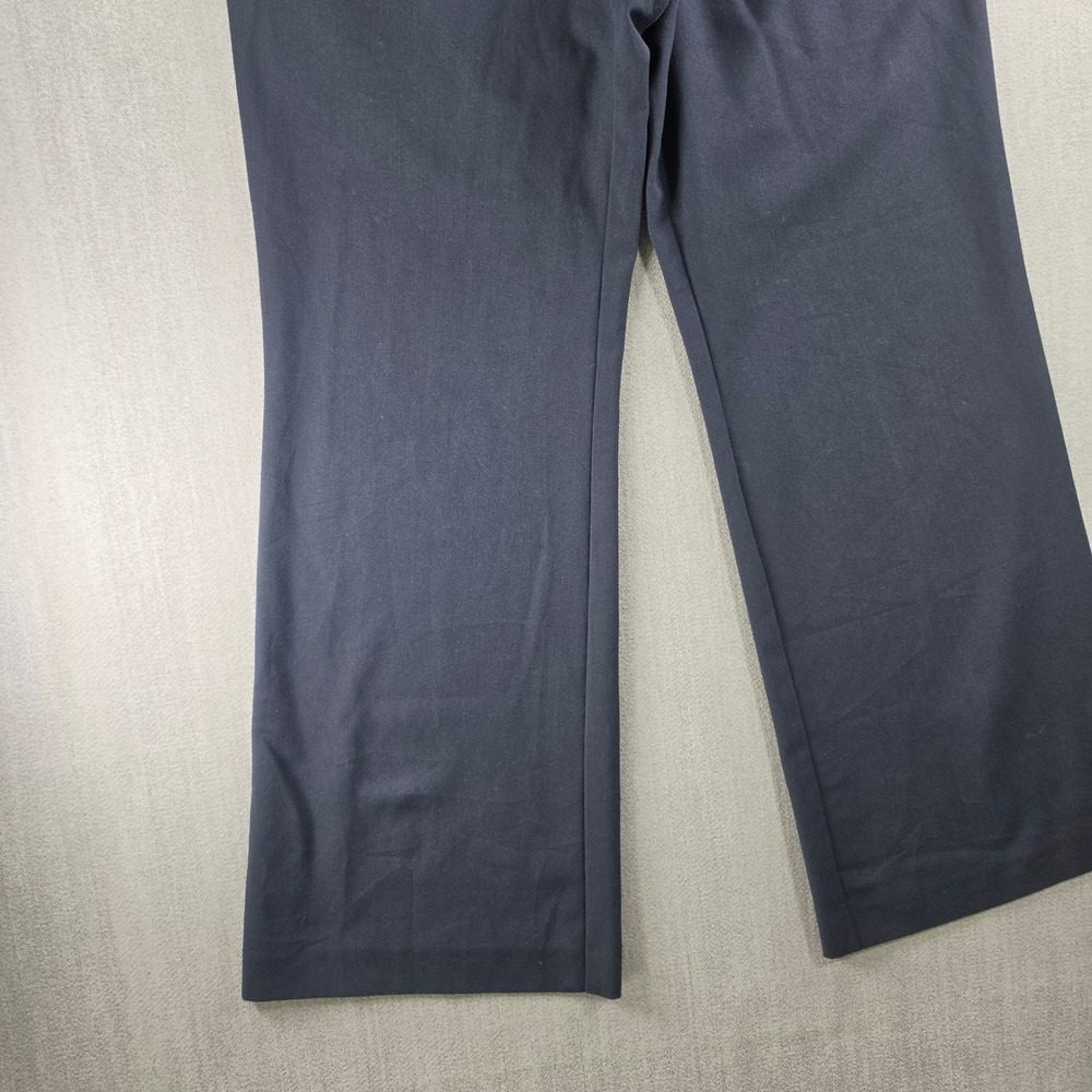 Calvin Klein Dress Pants Women 16 Black Wide Leg Stretch Professional Office - Picture 13 of 16